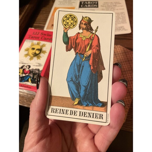 1JJ Swiss Tarot Cards 78 Card Tarot Deck & Guidebook USED, Switzerland - Picture 7 of 12